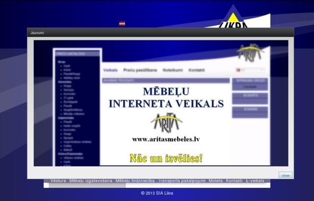 Likra, mēbeļu salons, SIA